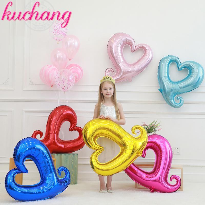 

1pcs 40inch 100cm*108cm light Large hook heart shape foil balloons heart balloon wedding party decoration marriage balloons1