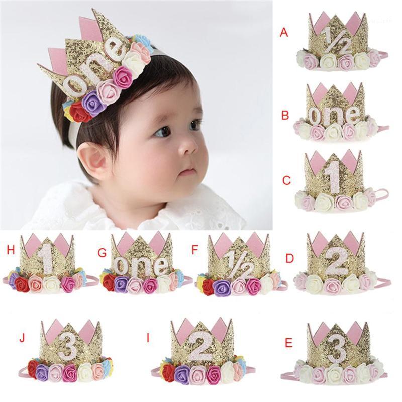 

Headwear Baby Flower Type Crown Headband Kids Gifts Baby Birthday Party Performing Headwear Festival Headband #EW1