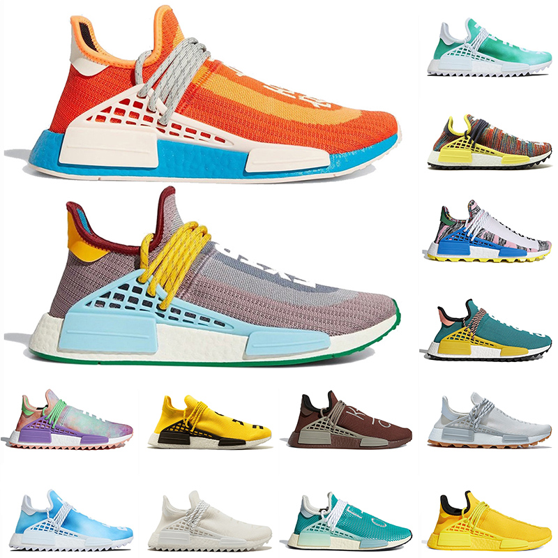 

PW 2021 Human Race Nmd Pharell Williams mens womens Sport Running Shoes Extra Eye Orange Pale Nude Know Soul Sneakers Trainers EUR 47, D26 infinity species