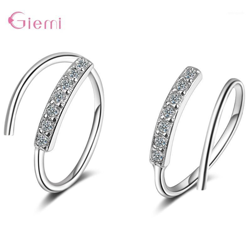 

Original 925 Sterling Silver Hot Sale Fashion Sparkling Crystal Paved Hoop Earrings For Women Party Trendy Female Jewelry Gifts1