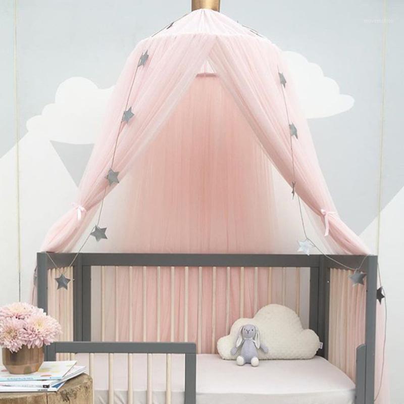 

Baby Bed Canopy Mosquito Net Bed Curtain Baby Crib Netting Cot Round Hung Dome Kids Canopy Hanging Play Tent Children Room Decor1