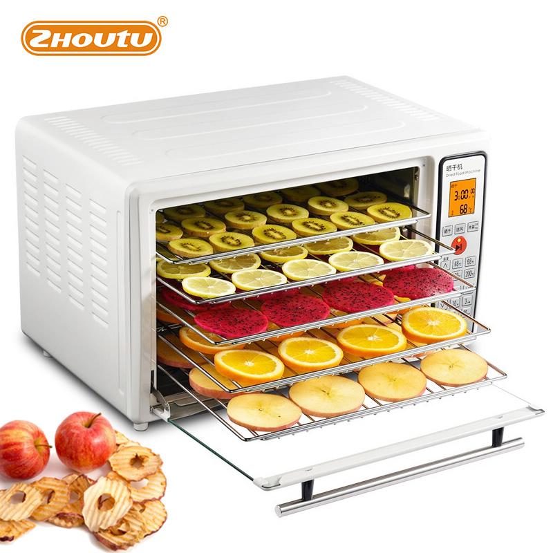 

25L fruit drying machine and oven all-in-one machine, which can dry fruits vegetables meat, baked cakes, pizza, 5 Tray