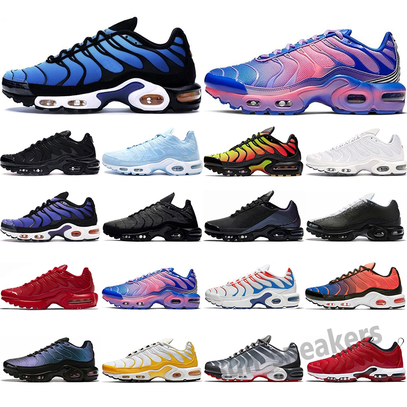 

tn plus se mens running shoes Hyper Blue Triple Black White Throwback Future mens chaussures trainer zapato Sports sneakers size 40-46 S25, 1 triple black