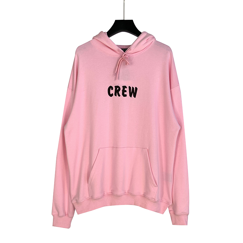

20SS Blue Simple Print Hoodies Fashion Pullover Hooded Sweatshirt Men Women High Street Hoodies Sweater Outdoor Oversize CY006, Black color