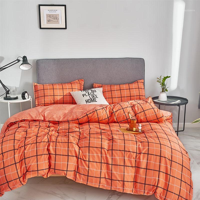 

Orange Geometric Print Bed Cover Set Kid Boy Girl Duvet Cover Adult Child Bed Sheets And Pillowcases Comforter Bedding Set J0581, 2tj-61002-001