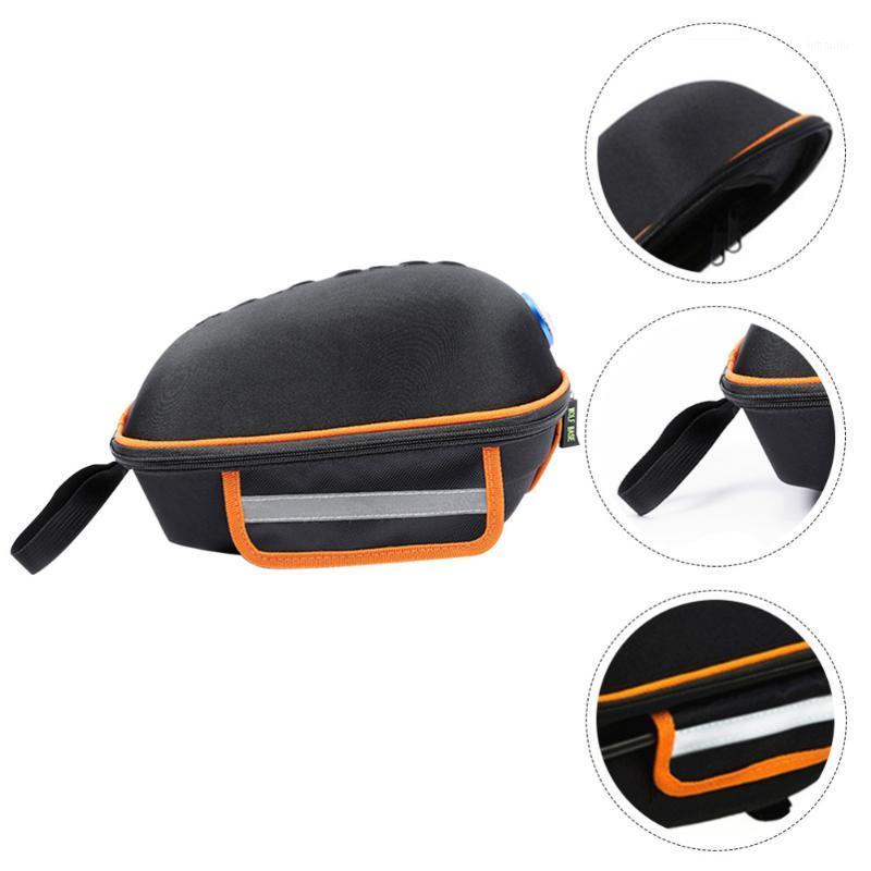 

1pc Bike Bag Large Capacity Riding Pack Bag Waterproof Hard Shell Rear Shelf1