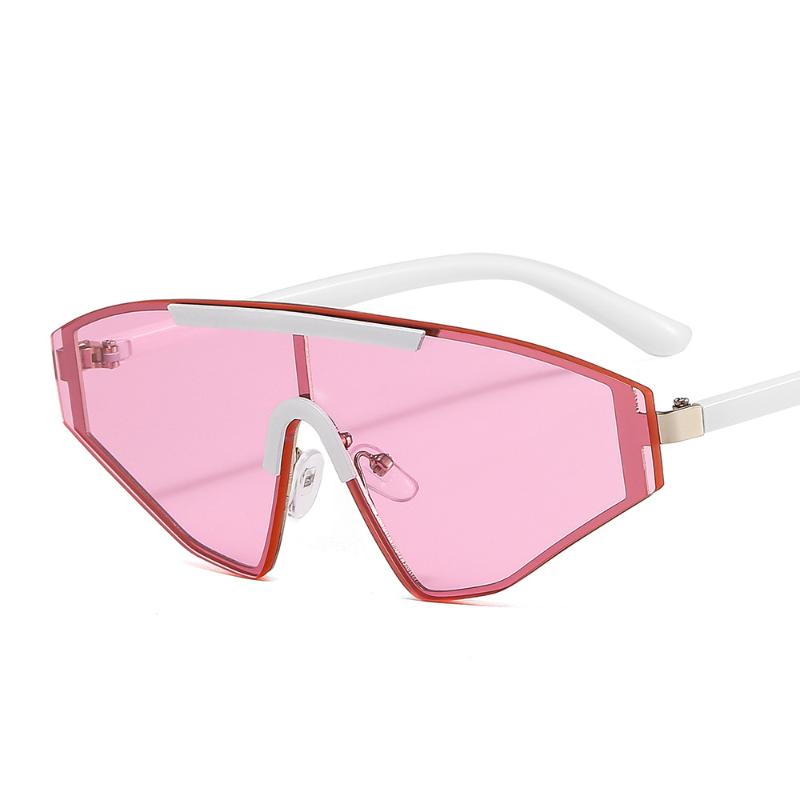 

2021 Oversized Sunglasses Women Classic Brand One Piece Punk Sun Glasses For Female Man Rimless Eyewear Shades Zonnebril OT20078