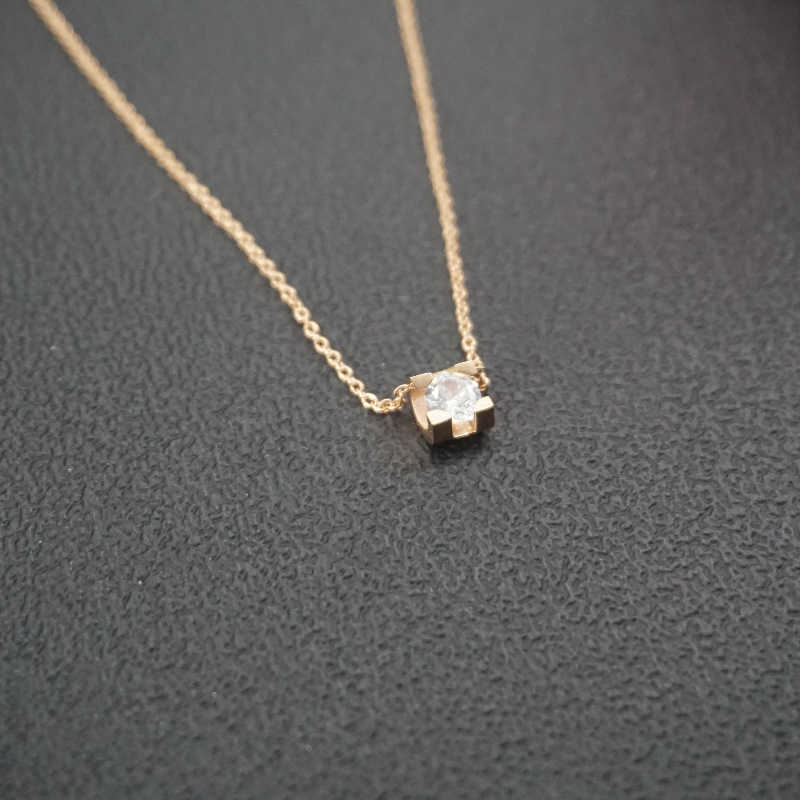 Slide Stainless Steel Jewelry Gold Cat Pendant Necklace Filled Diamond Large s Moon and Stars-image-749729560