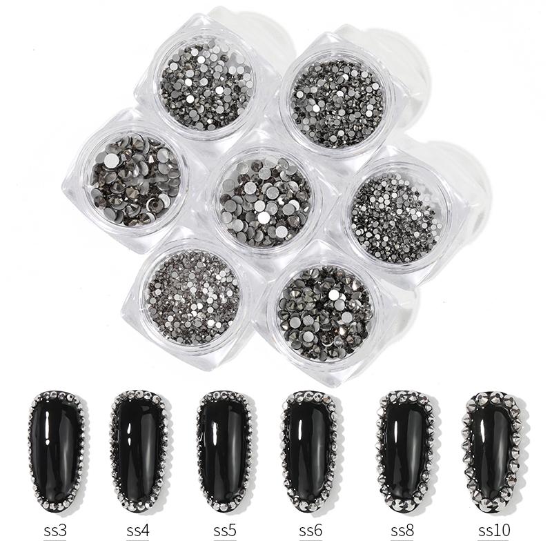 

ss3-ss16 1 box new gold AB glitter shiny crystal nail rhinestone 3d beauty shiny diy nail accessory decor