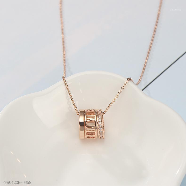 

QHQ necklaces & pendants crystal letter chain chokerfor women men female fashion accessories jewellery jewels long jewelry male1