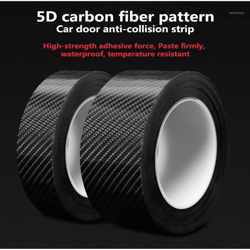 

5D Carbon Fiber Car Stickers Door Sill Scuff Anti Scratch Tape Protection Film For Automotive Wrap Film Anti-Collision1