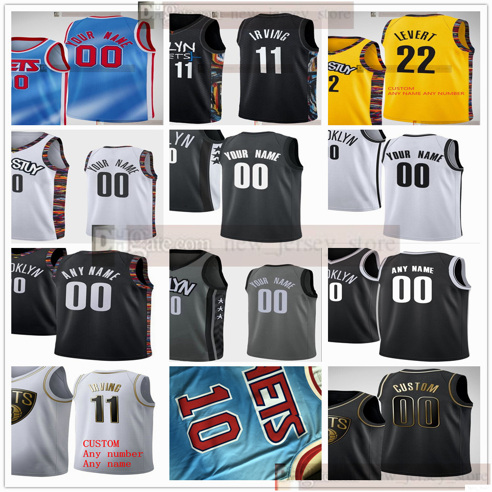 

Custom Printed 7 Kevin 11 Kyrie Durant Irving 12 Joe Harden Harris 26 Spencer Dinwiddie Jeff Green Biggie Basketball Jerseys