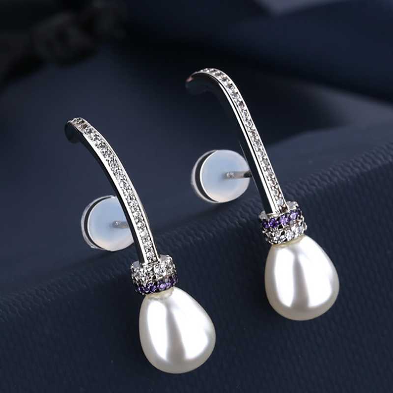 

Stud European And American Earrings Fashion Crystal Diamond Multi-circle Pearl Female Personality Elegant Temperament