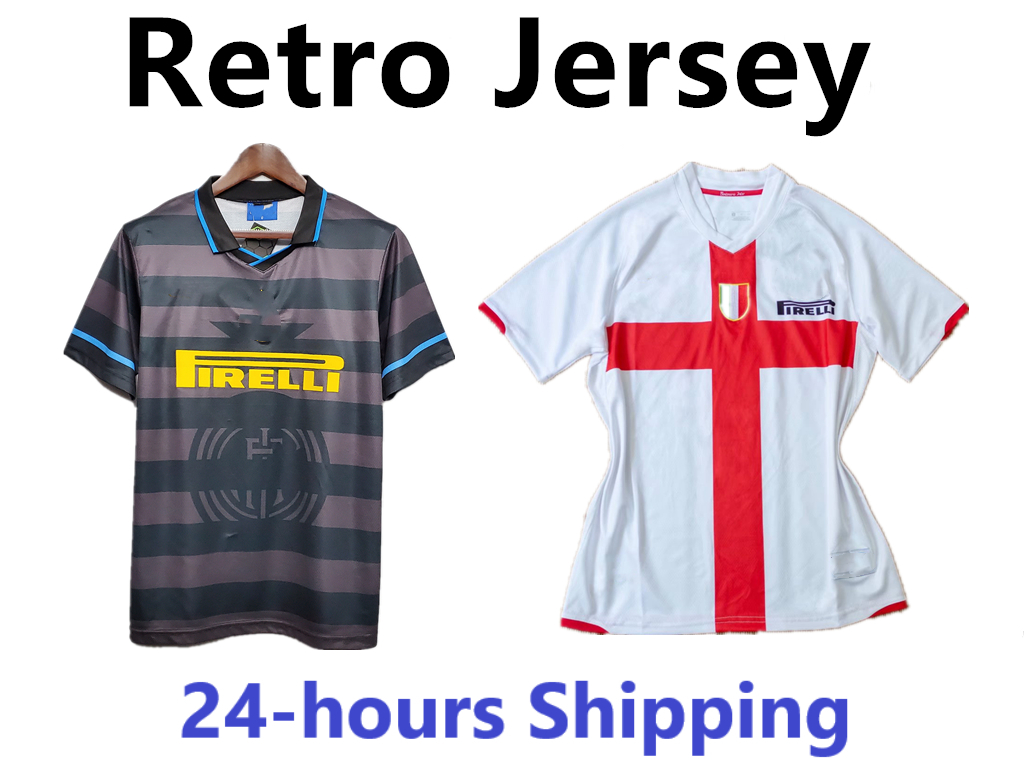 

1997 2008 Retro Inter Home milan soccer football jersey shirt Retro Inter Milan CAMBIASSO ADRIANO Ibrahimovic FIGO Djorkaeff Baggio RONALDO