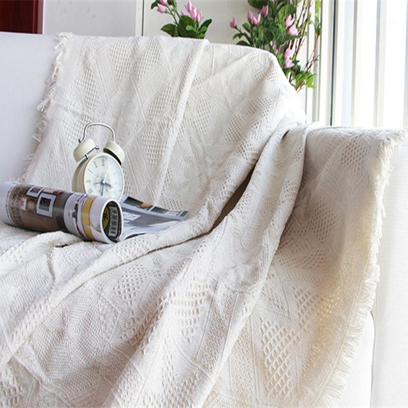 

All European Exports Throw Blanket Beige Sofa Cover Geometric Plaid Slipcover Cobertor Soft Thread Blankets For Beds1