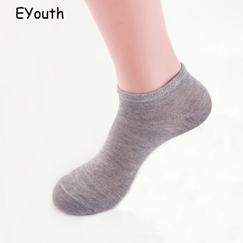 

Women Solid Color Boat Socks, Gray