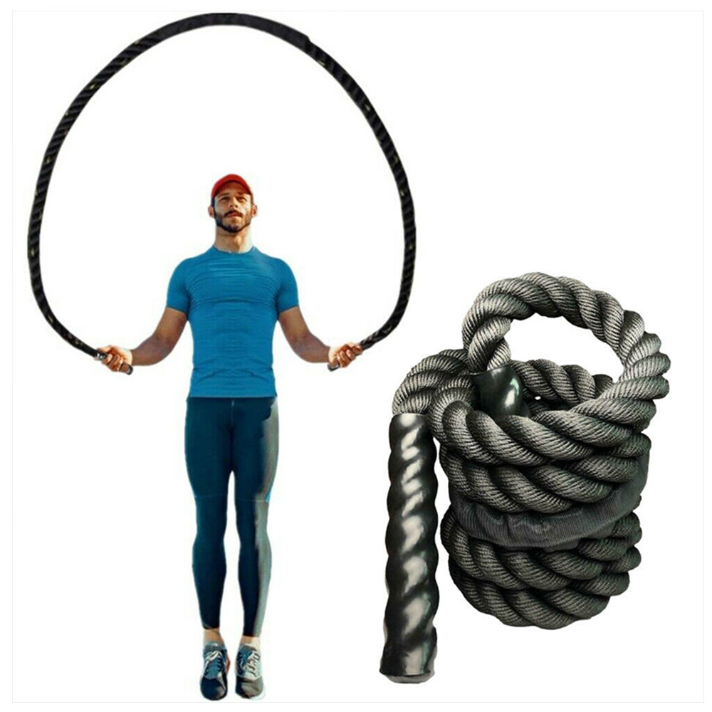 

Fitness Heavy Jump Rope Crossfit Weighted Battle Skipping Ropes Power MMA Training Improve Strength Muscle 25mm XA96Y Q1206