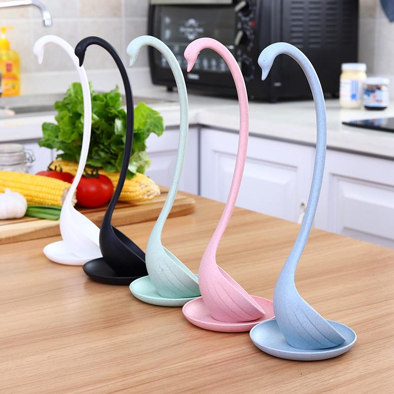 

Swan Ladle Spoons Unique Swan Shaped Ladle Special Spoons Useful Kitchen Cooking Tool Plastic Home Table Decor