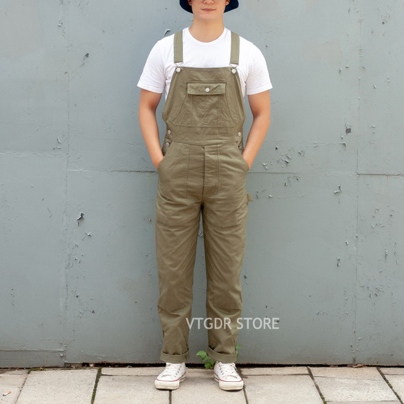 

Portrait Monkey Workwear HBT Heavyweight Doubt Frontal at Height of the Knee Men Suspended Pants 3YG2, Xl