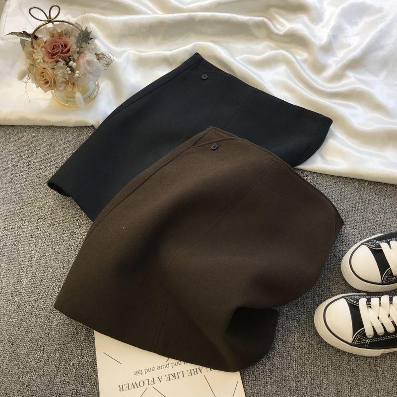 

2020 Autumn Winter New Women' Skirt All-Match Temperament High Waist Slimming A- Line Mini Skirts Female Sexy Skirt for Sex1, Black