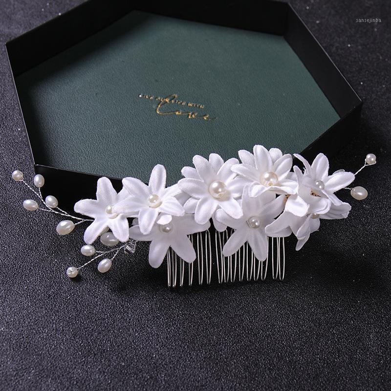 

Hair Clips & Barrettes Fashion Wedding Accessories For Women Flower Headbands Bride Tiara Headband Headpiece Hairband ML
