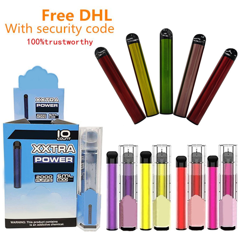 

Pods Battery Disposable Vape Pen Device 800mAh pro 6ml max Empty Vapors 2000Puffs Bang Vape Puff bar Air Bang lux Kit vs XXL Nvfdq
