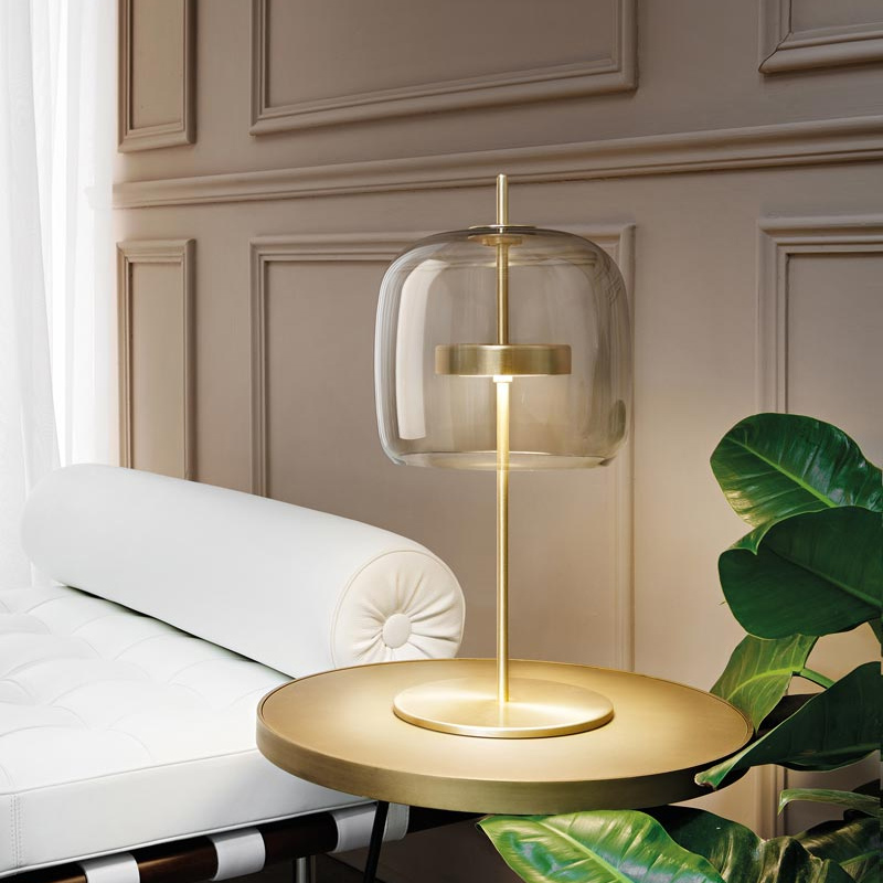 

Nordic glass table lamp Simple Library Living Room Bedroom Dining table light Creative Designer bed side table lamp