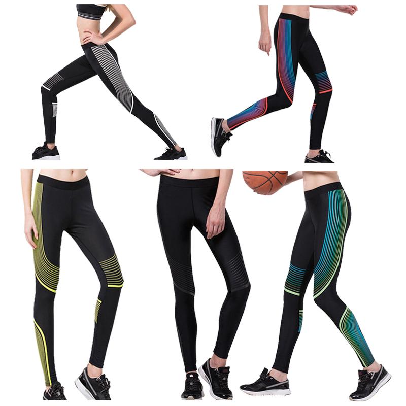 

Ladies Compression Stretch Gym Yoga Pants Fitness Sports Printed Leggings Leggings Running Workout Sportswear Girls Training Pan, Photo color