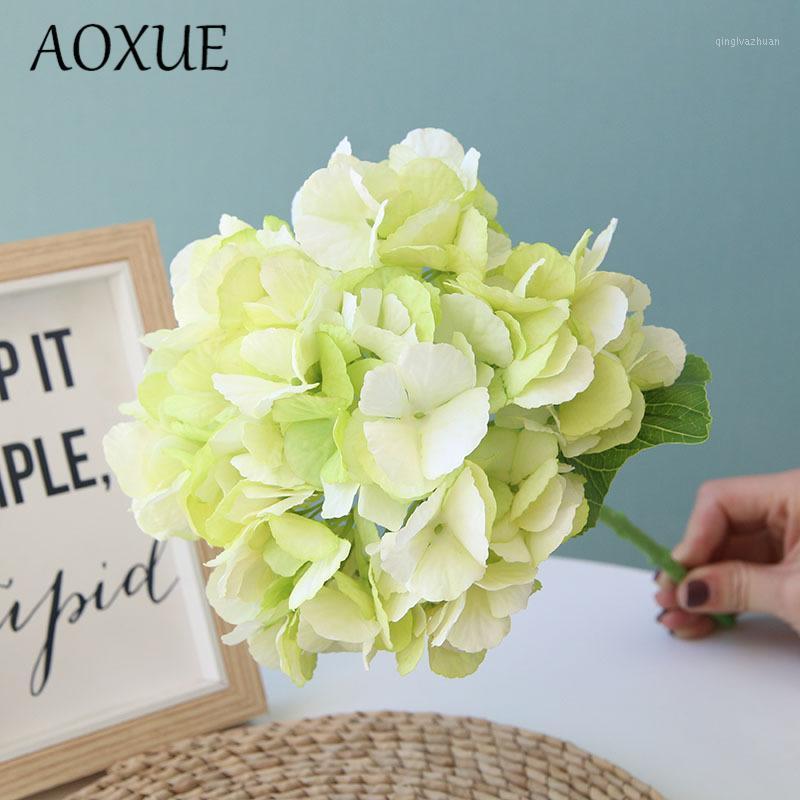 

35cm Artificial Hydrangea Spring Hydrangea Home Living Room Decoration Fake Flowers Wedding Flowers Single Hydrangeas Decoration1, Dark blue