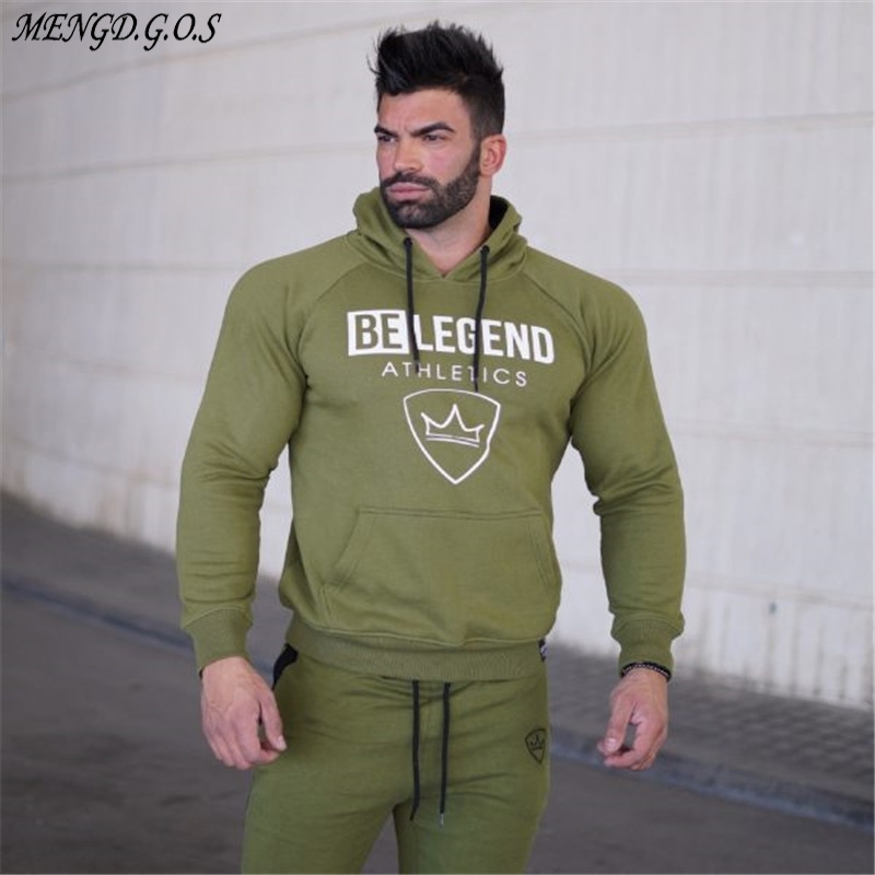 

Free shipping men's fashion brand hoodie fitness bodybuilding sweatshirts head sportswear men's casual jacket clothing Y200704, Black