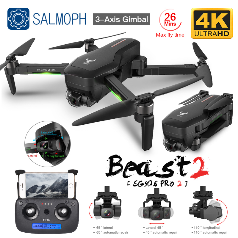 

ZLL SG906 Pro 2 Pro2 / SG906 GPS Drone with Wifi 4K Camera Three-Axis Anti-Shake Gimbal Brushless Professional Quadcopter Dron Y1128