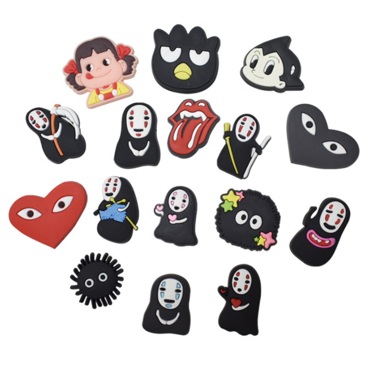 

Fast timeliness pvc Croc charms soft rubber shoe charms cartoon accessories decoration