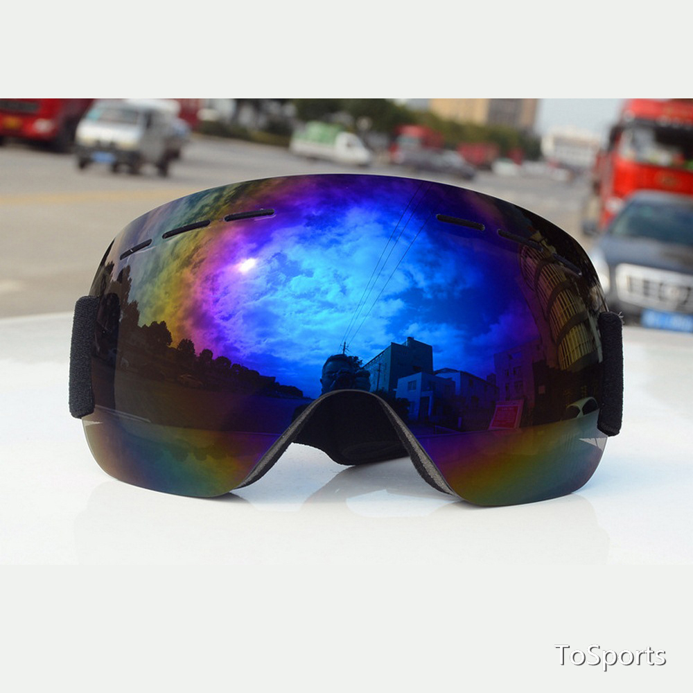 

Ski Goggles Snow Goggles For Men And Women Adult Mountaineering Anti-Fog And Sand-Proof Outddor Sport Big Spherical Glasses F1222