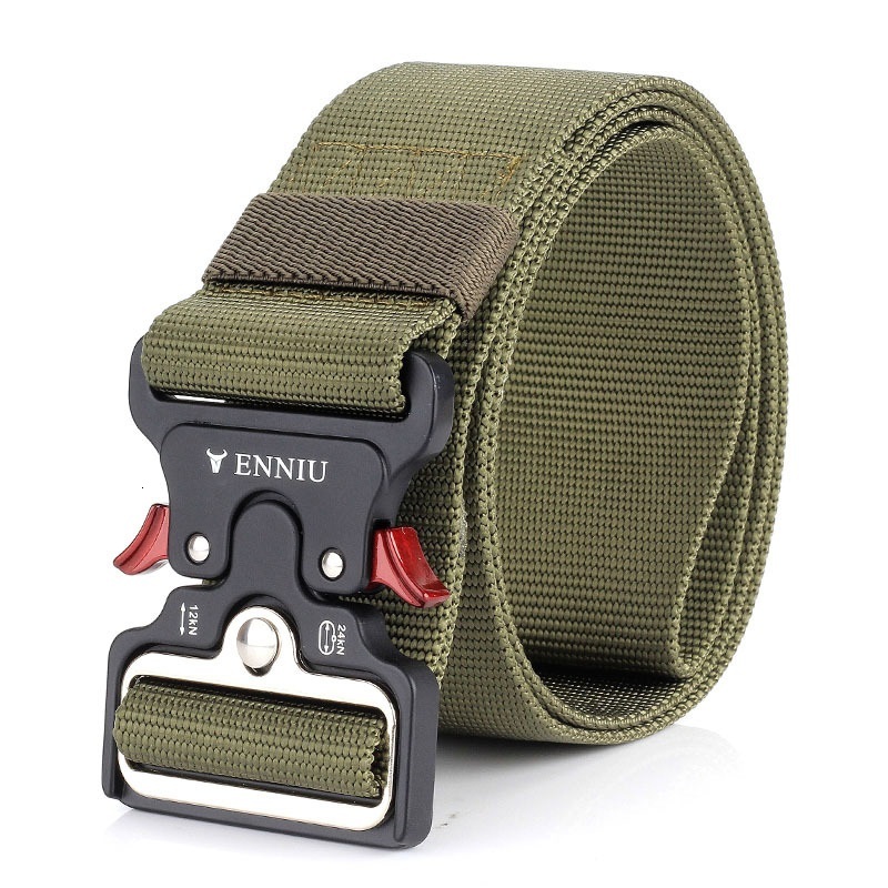 

2021 New Military Belt of Tactical Men Survival Belts Multifunctional Gearing Resistant Swat Male Combat Puto, Black
