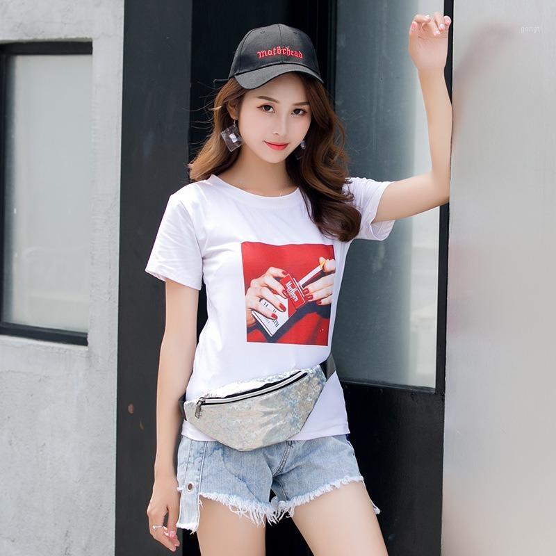 

2020 new ladies chest bag large capacity running multifunctional sports waist bag women1, Black