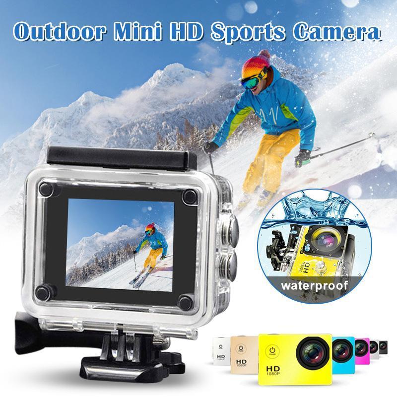 

Action Cameras 2.0 Inch HD Outdoor DV Camera Mini Driving Recorder 30 Meters Waterproof DJA881
