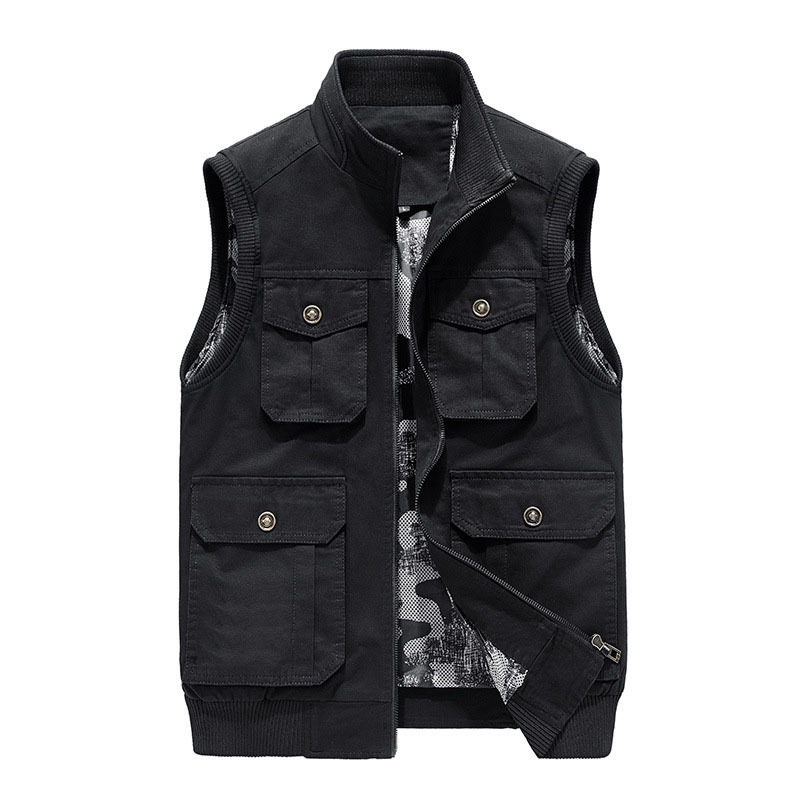 

Hot with no sleeves, winter jackets, clothes, cotton man's vests, dress my243 XX1V, Khaki autumn.