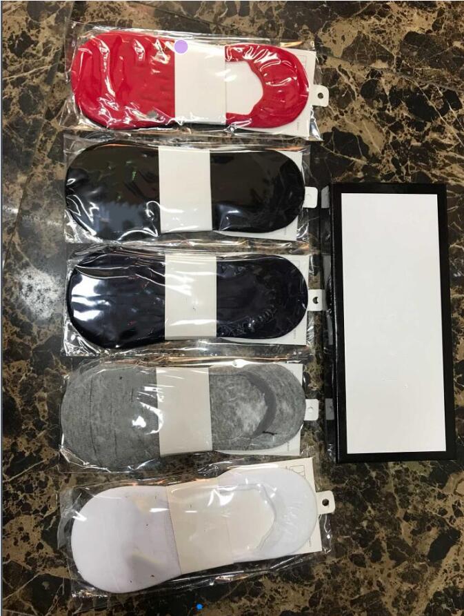 

2021 Men's Socks for men and Womens sport sock Slippers 100% Cotton wholesale Couple design 5 pcs with box, Five pairs/mixed color