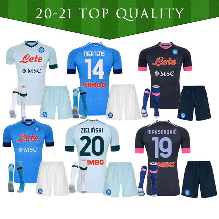 

Adult+Kids Kit 20 21 napoli soccer jersey home 2020 Naples ZIELINSKI HAMSIK INSIGNE MERTENS CALLEJON PLAYER ROG football shirts, Away suit patch 1