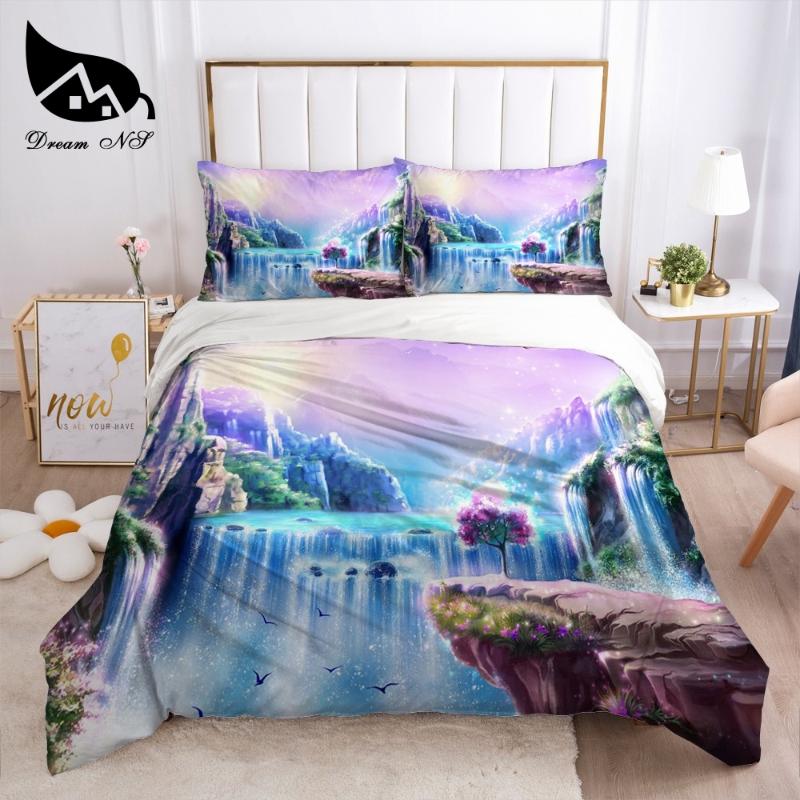 

Dream NS Landscape Fantasy Color Art Bedding Home Textiles Set King Queen Bedclothes Duvet Cover Bedding Set bed linen euro, Landscape 012
