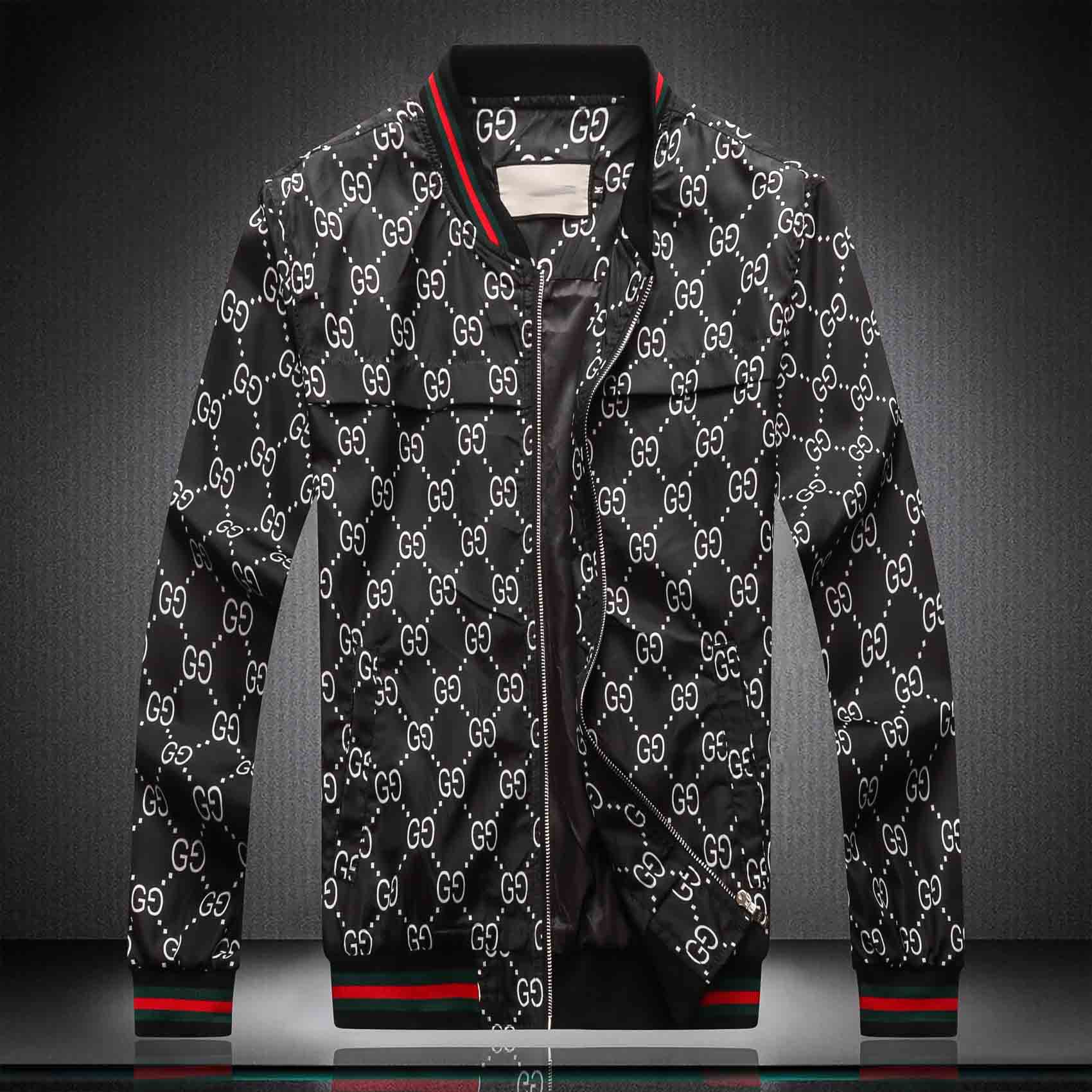 

Mens Designer Hooded Jackets Windbreaker Sportswear New Spring Autumn Casual Jacket Clothing Zipper Collar Plaid Printed Slim Jacket x3, Gift bag