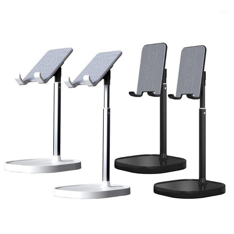 

Adjustable Phone Stand Holder Portable Metal Desktop Mount Lazy Tablet Laptop Bracket for An-droid Smartphones1, 1 black ordinary
