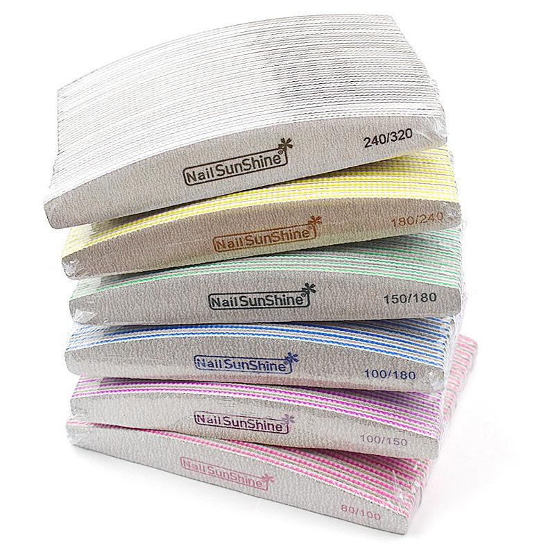 

Nail Files 50Pcs Grey File 80/100/150/180/240/320 Washable Double Side Sanding Buffer Block For UV Gel Polish Manicure Tool