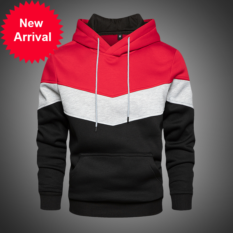 

Fashion brand 2020 male autumn splice pullover winter for men in hoodies with velour hoodie, Bs003 green