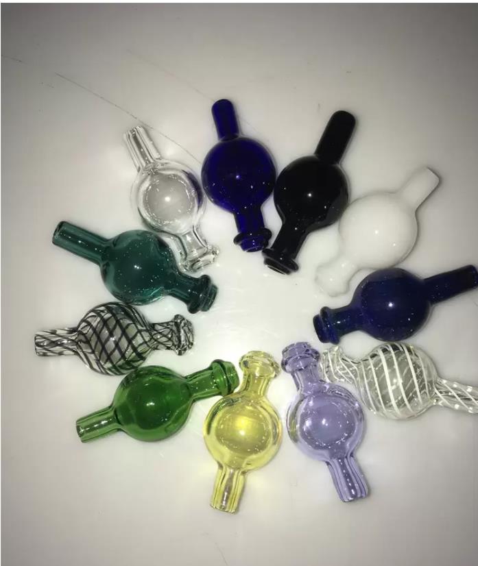 

Hookah pipe fittings glass bubble cap with hole on the top quartz heat sealing nail frosted polished joint E-shaped nail retail