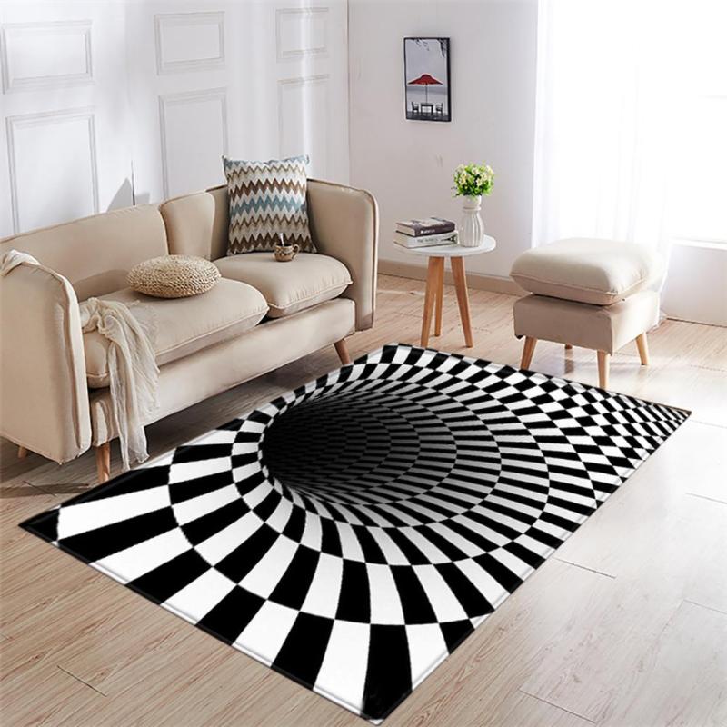 

3D Shaggy Fluffy Area Floor Mat 3D Rug Non-slip Mat Dining Room Living Room Soft Child Bedroom Anti-Skid Carpet Home Decor, Rug gripper