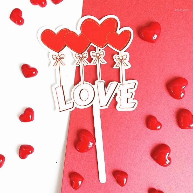 

Wedding Cake Topper Love Ins Heart Balloons Acrylic Cupcake Topper for Wedding Birthday Party Cake Decorations Love Flags1