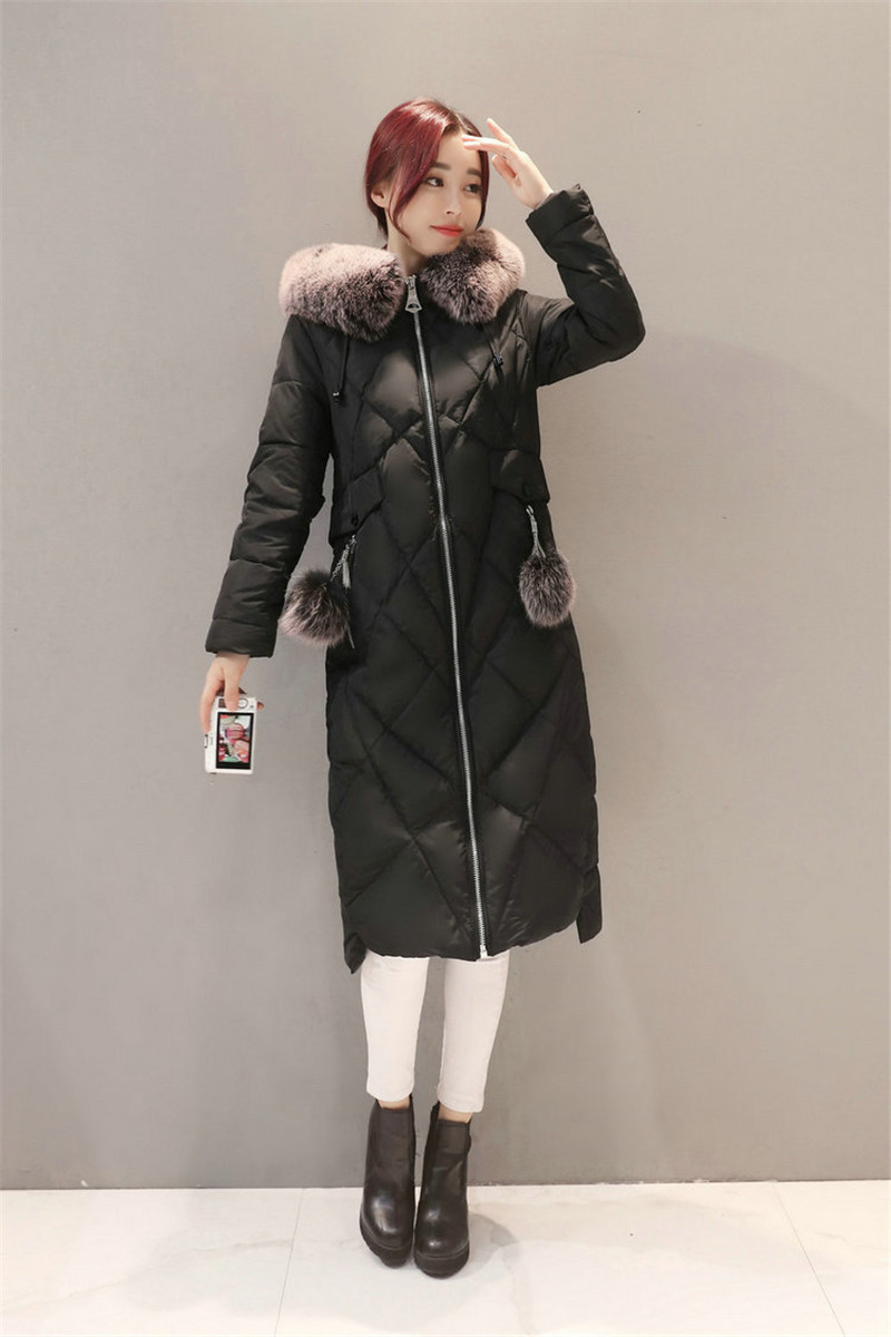 

2021 New Casaco Com Capuz Jaqueta De Inverno Acolchoado Longo Parka Abrigo Mujer Wxf507 Xiku, Grey