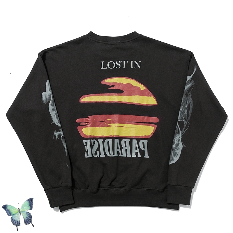 

2021 New Autumn Winter Sunset Smoke Print Sweatshirts Men Women High Quality Casual Ask Classic Washed Sweatshirt Dsiw, 8016