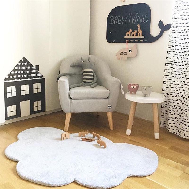 

Cloud Baby Play Mat Cotton Playmat Kids Baby Carpet Games Gym Activity Newborn Rug Photography Background Room Decoration1, Pink